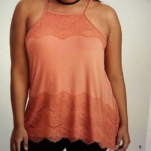 Torrid super soft lace high neck tank